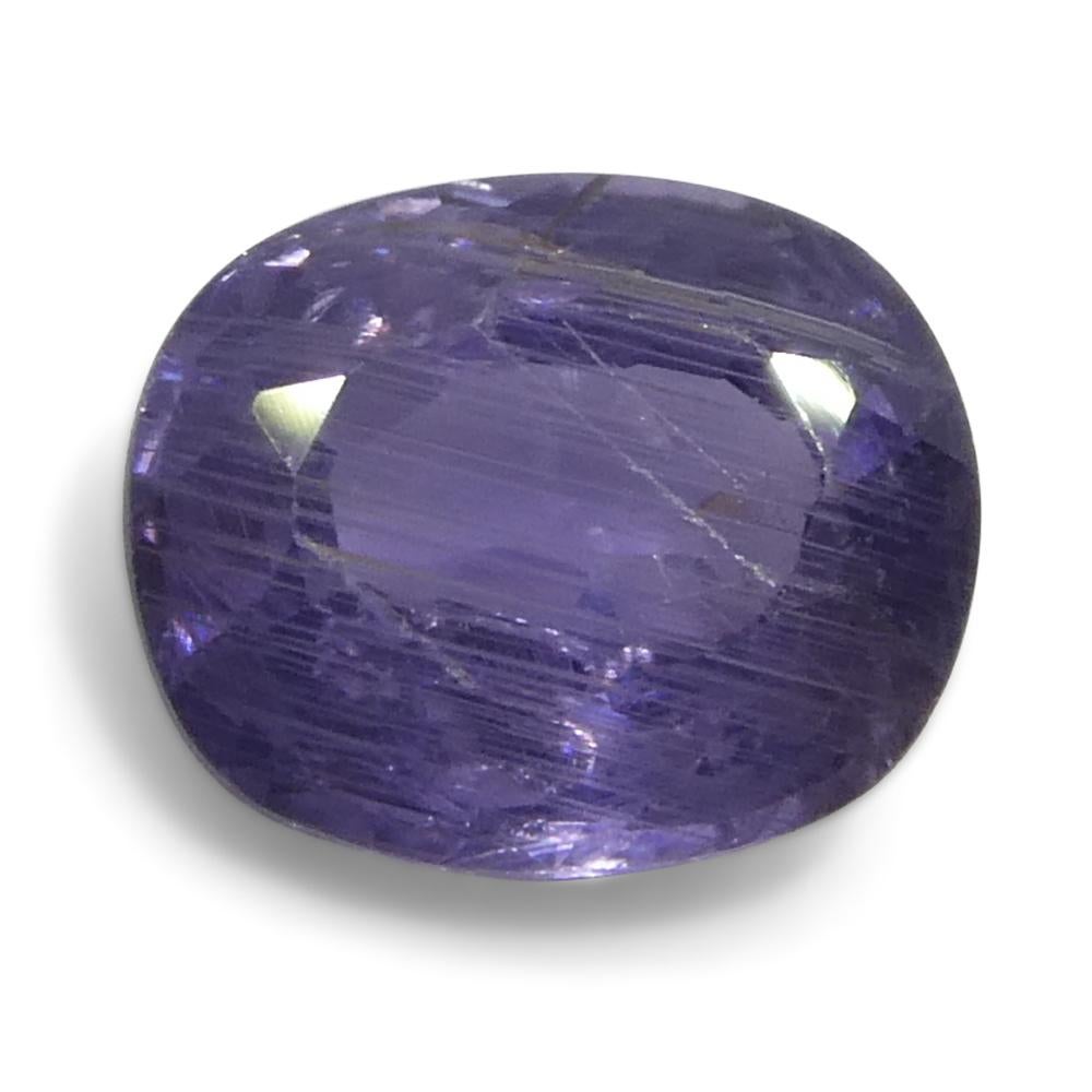 1.12ct Cushion Purple Sapphire from Tanzania, Unheated For Sale 2