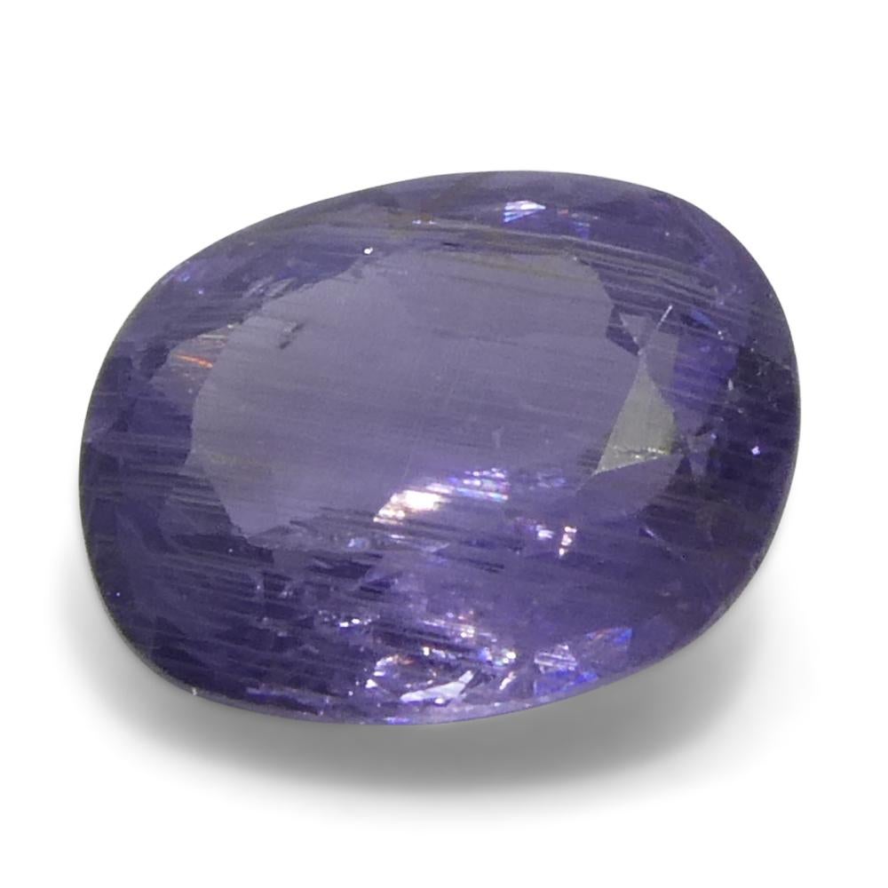 1.12ct Cushion Purple Sapphire from Tanzania, Unheated For Sale 5