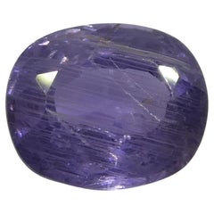 Zafiro púrpura en cojín de 1,12 ct de Tanzania, sin calentar