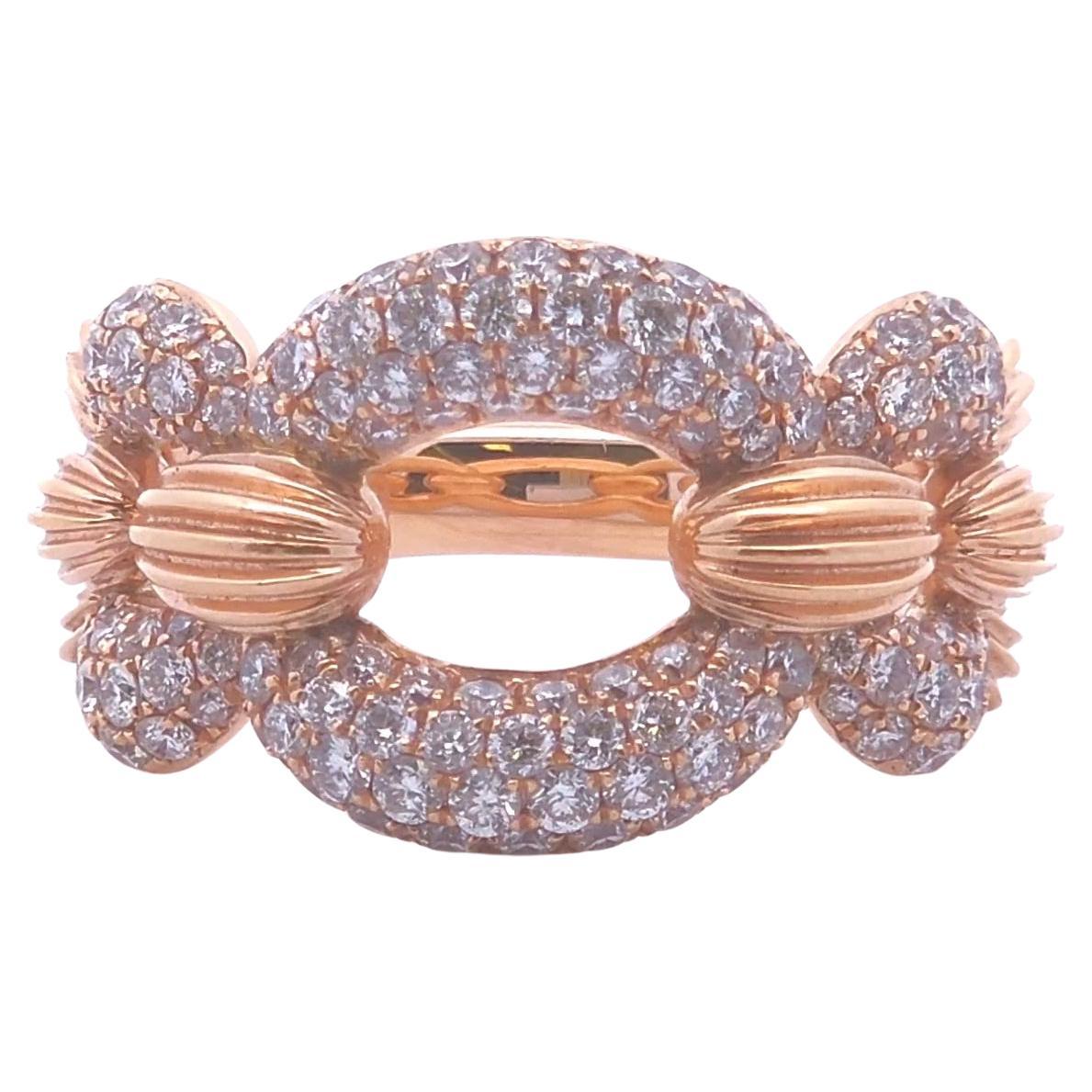 1½ct Diamond Fashion Ring in 18k Rose Gold