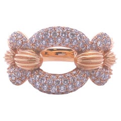 1½ct Diamond Fashion Ring in 18k Rose Gold