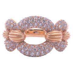 1½ct Diamond Fashion Ring in 18k Rose Gold