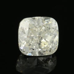1.12 Carat Loose Diamond, Cushion Cut GIA Graded I1 L Solitaire