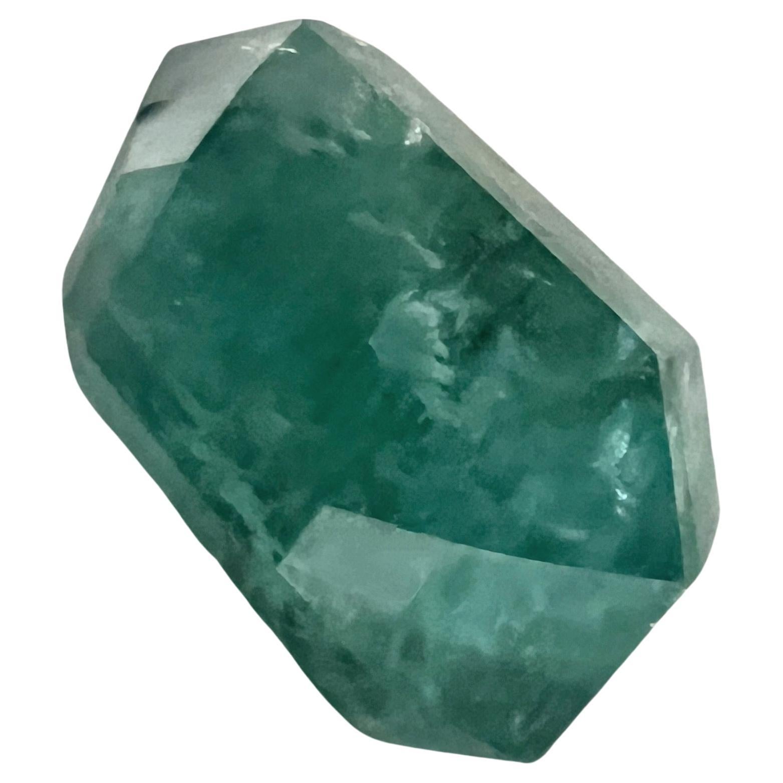 NO RESERVE 11.2ct Natural NON-OILED EMERALD Gemstone  In New Condition For Sale In Sheridan, WY