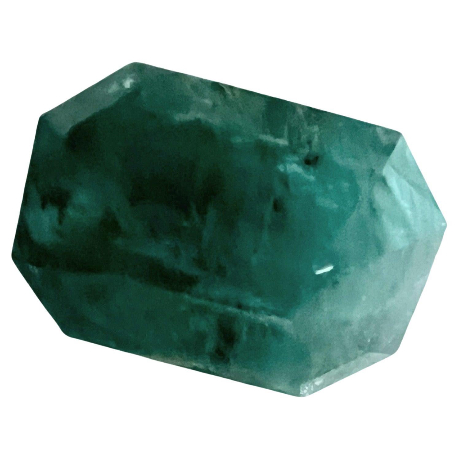 NO RESERVE 11.2ct Natural NON-OILED EMERALD Gemstone  For Sale