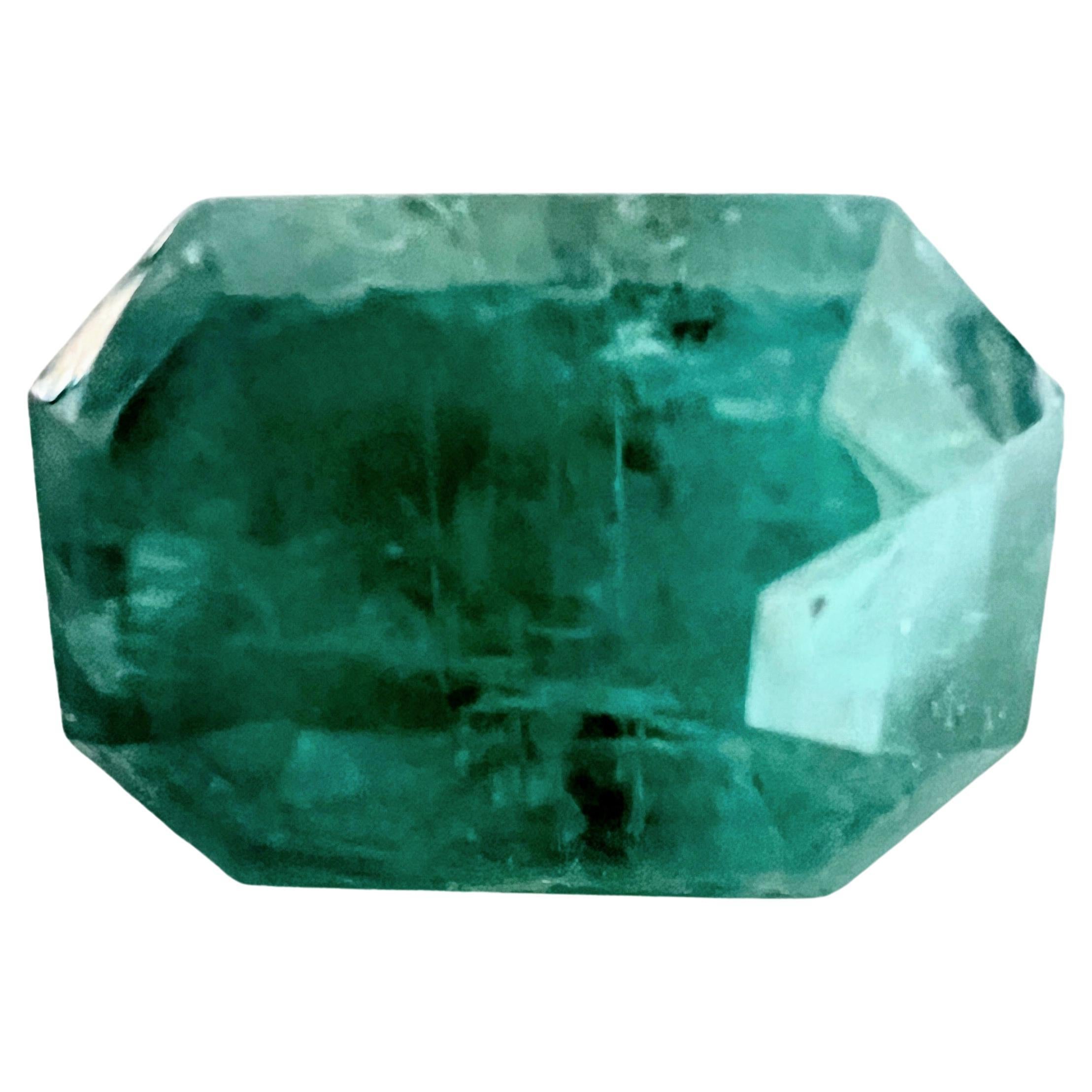 NO RESERVE 11.2ct Natural NON-OILED EMERALD Gemstone  For Sale 1