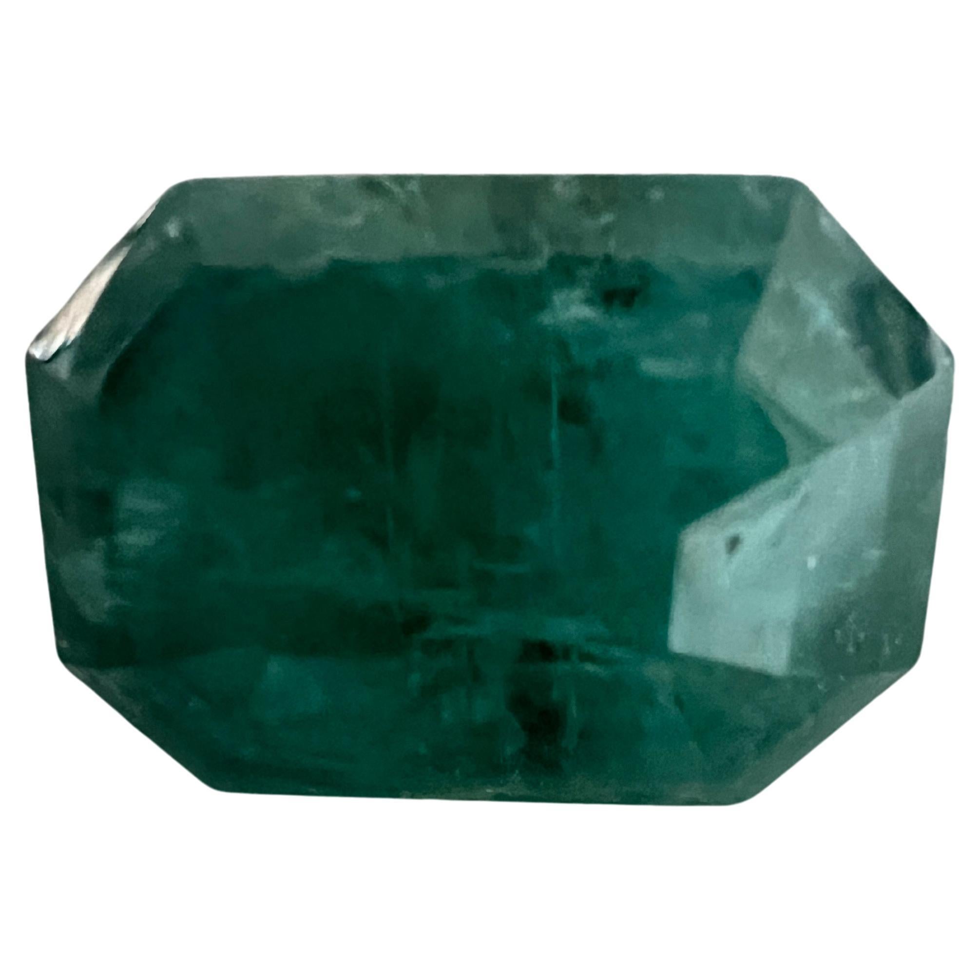 Artisan NO RESERVE 11.2ct Natural NON-OILED EMERALD Gemstone  For Sale