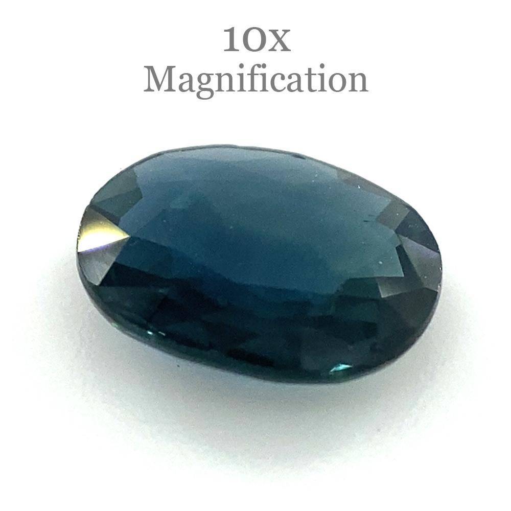 1.12ct Oval Blue Sapphire Unheated For Sale 4