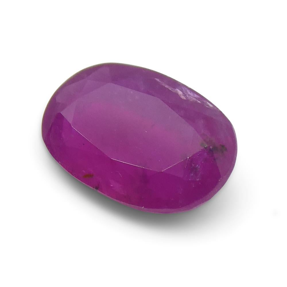 1.12ct Oval Red Ruby from Vietnam For Sale 5