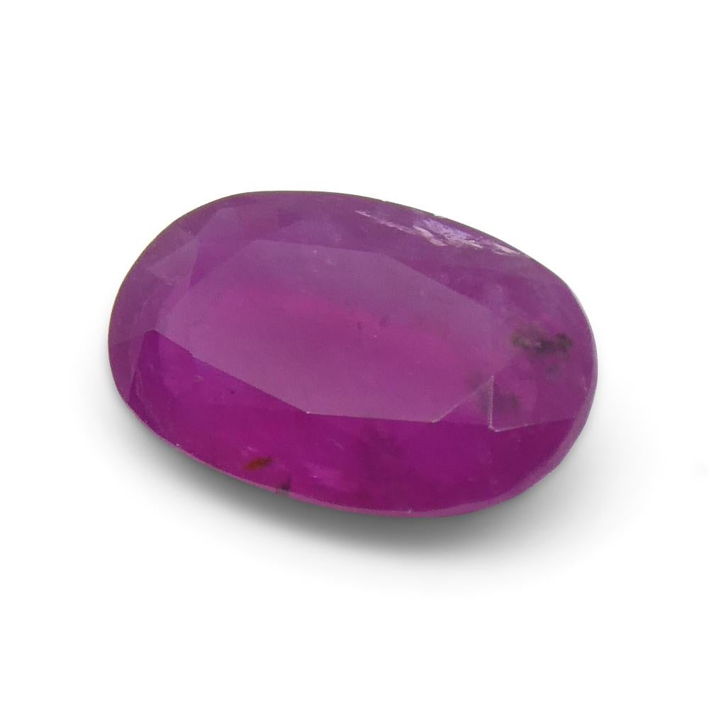 1.12ct Oval Red Ruby from Vietnam For Sale 6