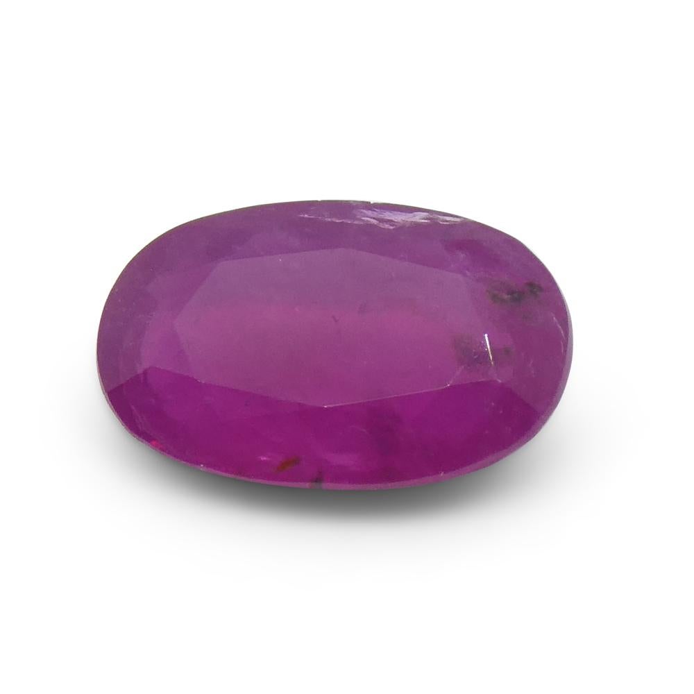 1.12ct Oval Red Ruby from Vietnam For Sale 7