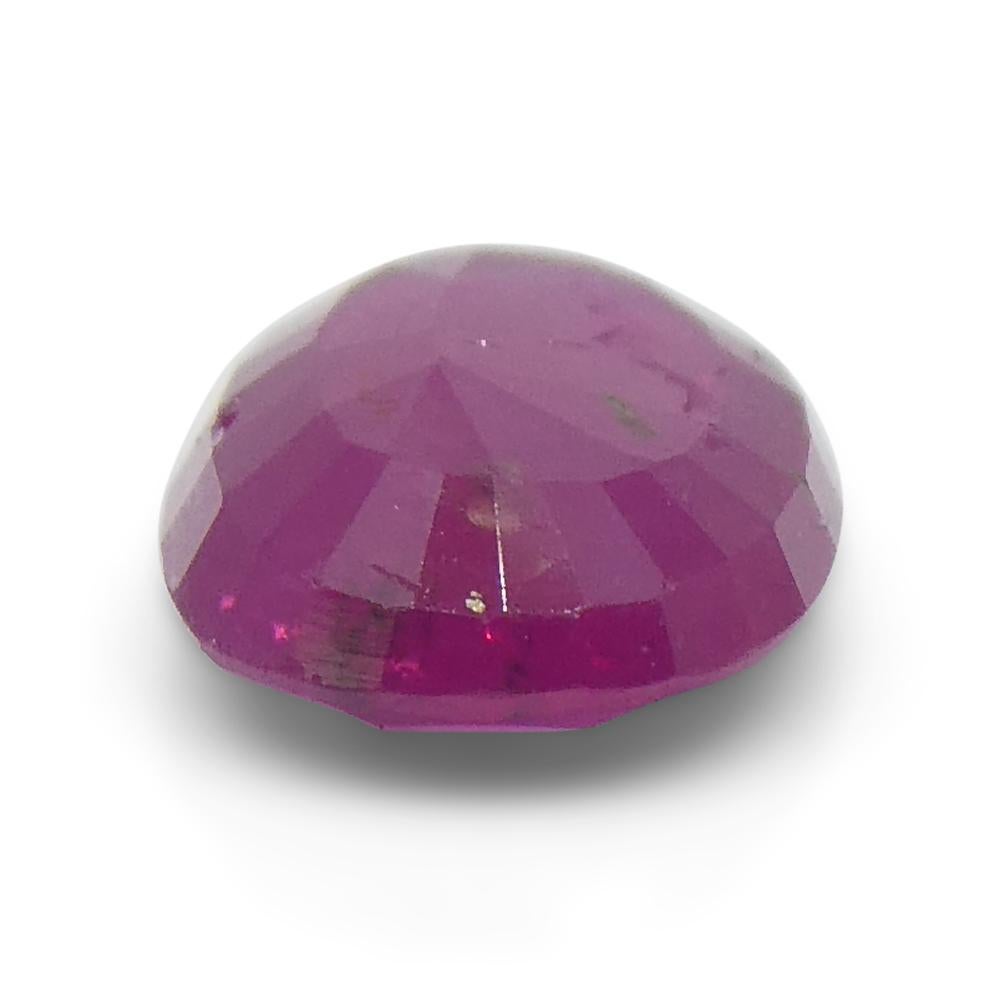 Women's or Men's 1.12ct Oval Red Ruby from Vietnam For Sale