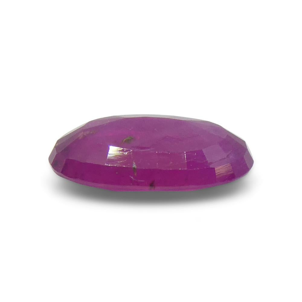 1.12ct Oval Red Ruby from Vietnam For Sale 1