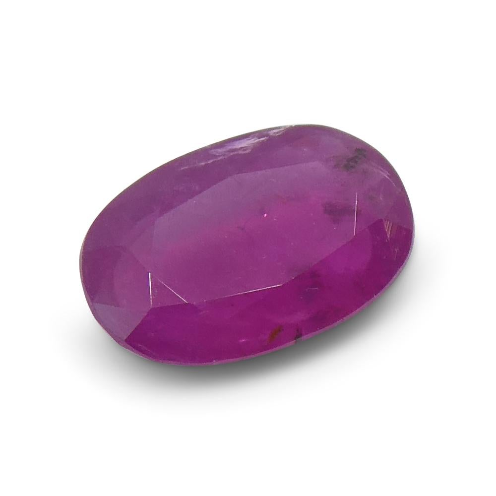 1.12ct Oval Red Ruby from Vietnam For Sale 3
