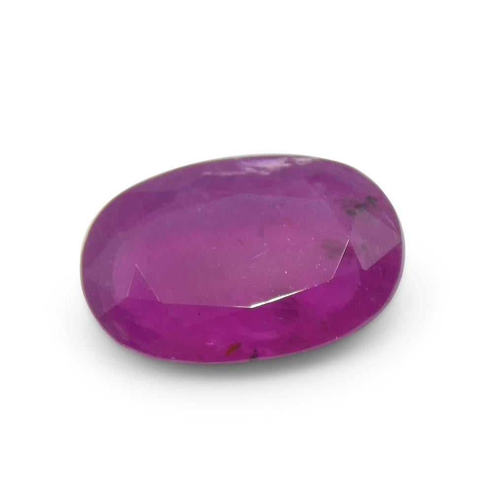 1.12ct Oval Red Ruby from Vietnam For Sale 4