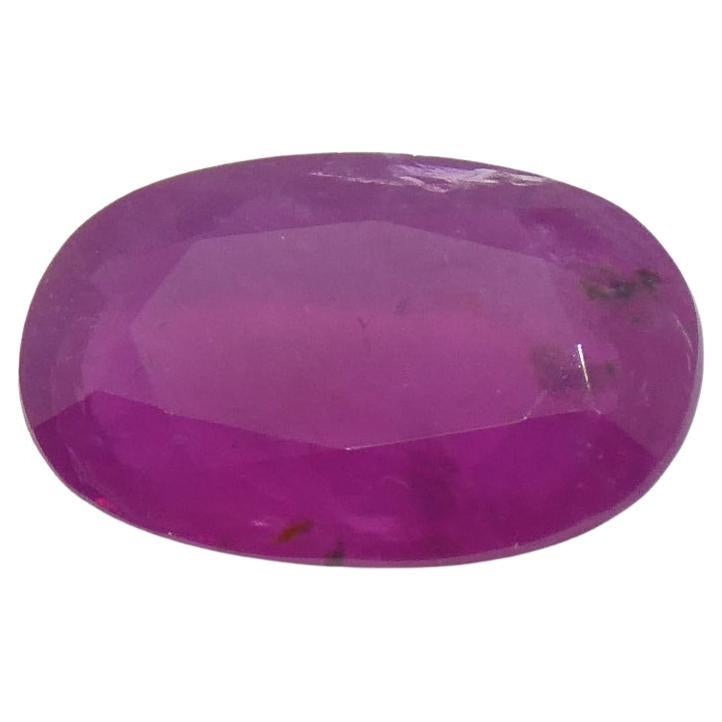 1.12ct Oval Red Ruby from Vietnam For Sale
