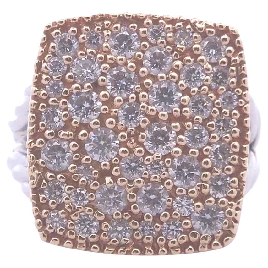 1½ct Round Diamond Cluster Ring in 14k Gold