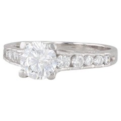 1.12ctw Round Diamond Engagement Ring 950 Platinum Size 4.75