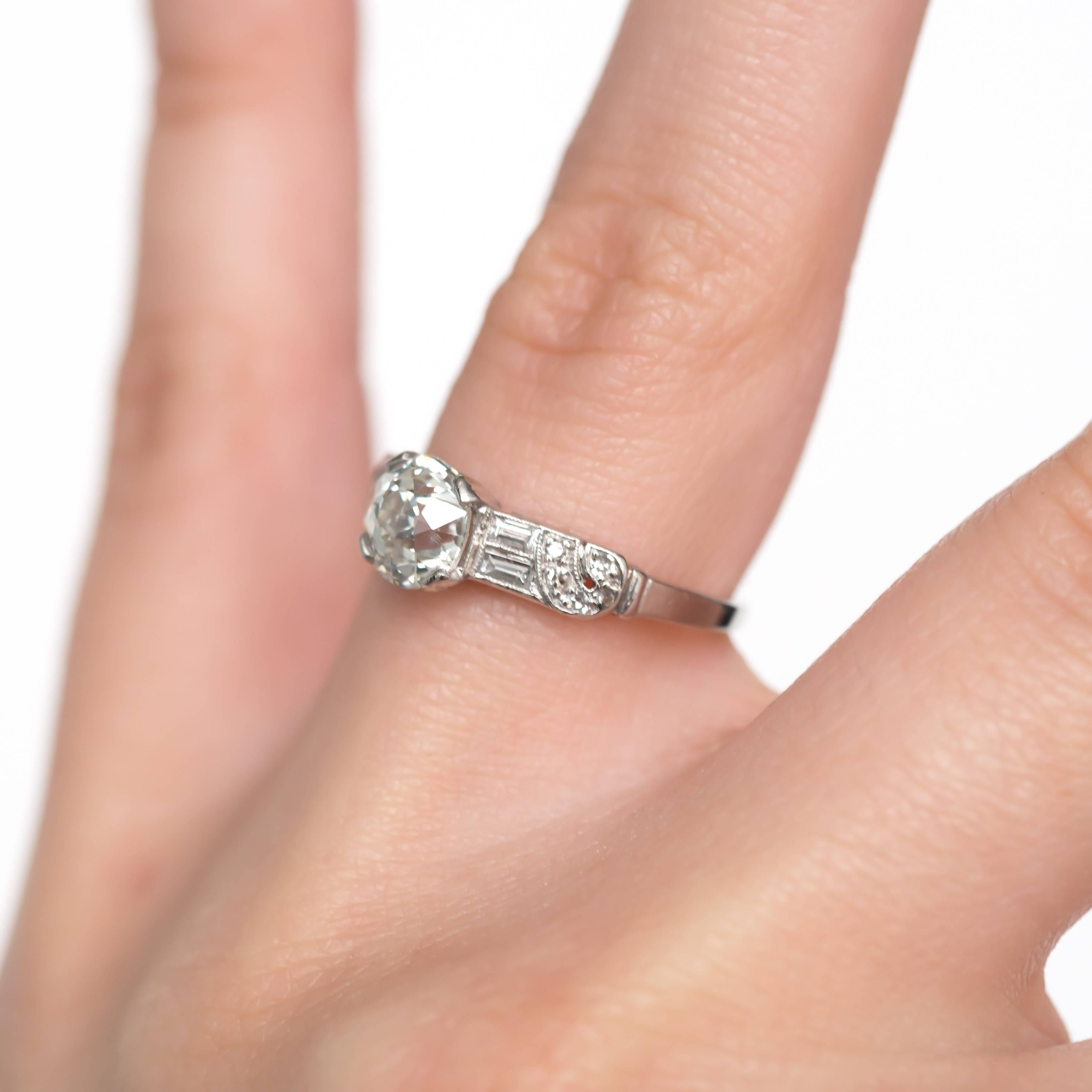 1.13 Carat Diamond Platinum Engagement Ring 1