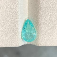 1.13 Carat Natural Loose Paraiba Tourmaline Stone Pear Cut From Mozambique
