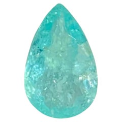1.13 Carat Natural Loose Paraiba Tourmaline Stone Pear Cut From Mozambique