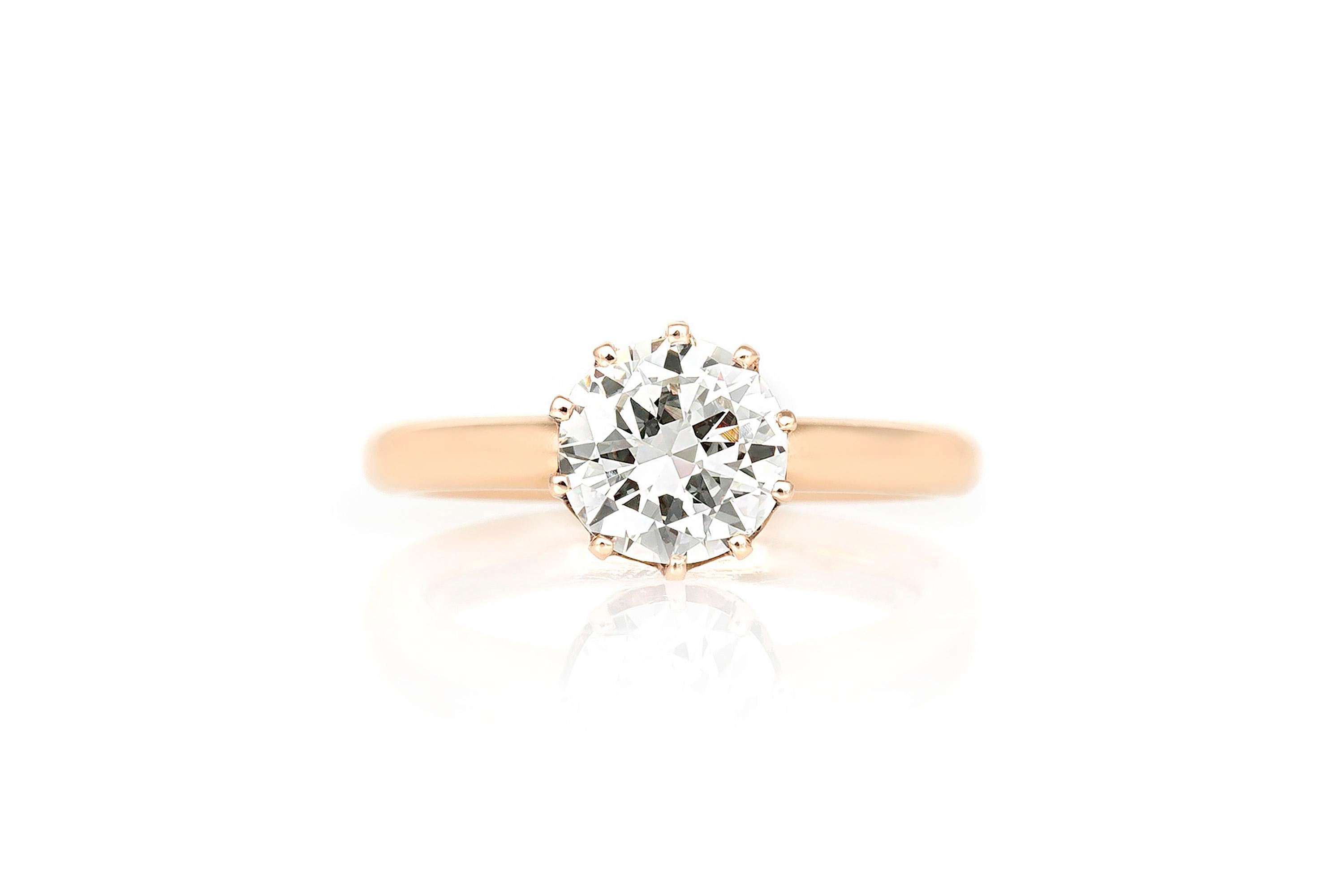 Women's 1.13 Carat Victorian Engagement Ring For Sale