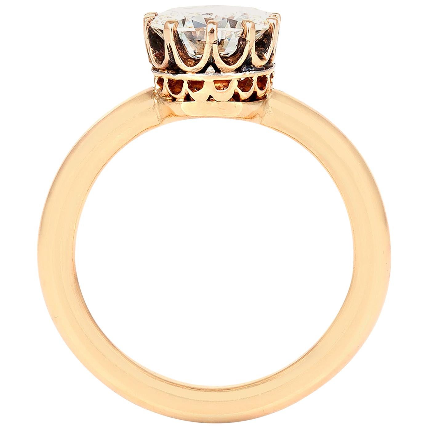1.13 Carat Victorian Engagement Ring