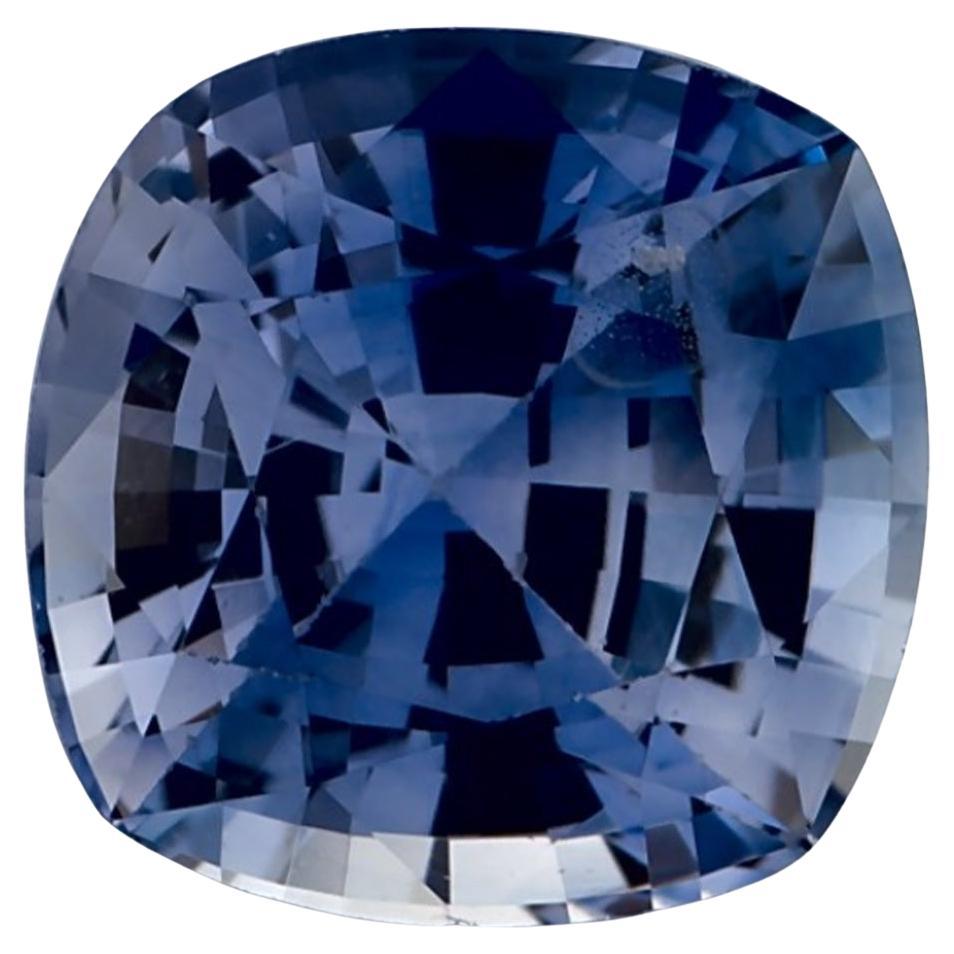 1.13 Ct Blue Sapphire Cushion Loose Gemstone For Sale