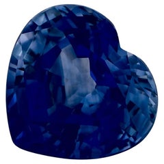 1.13 qt Zafiro Azul Corazón Gema Suelta