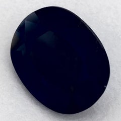 1.13 qt Zafiro Azul Oval Gema Suelta
