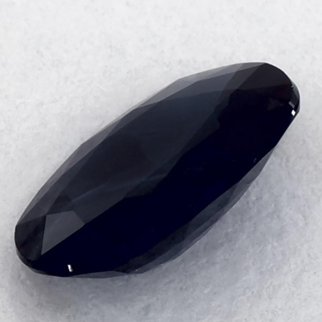 1.13 carati di zaffiro blu ovale sfuso in vendita 2