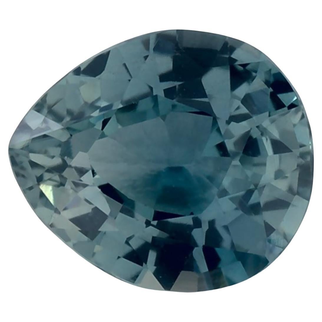 1.13 Ct Blue Sapphire Pear Loose Gemstone