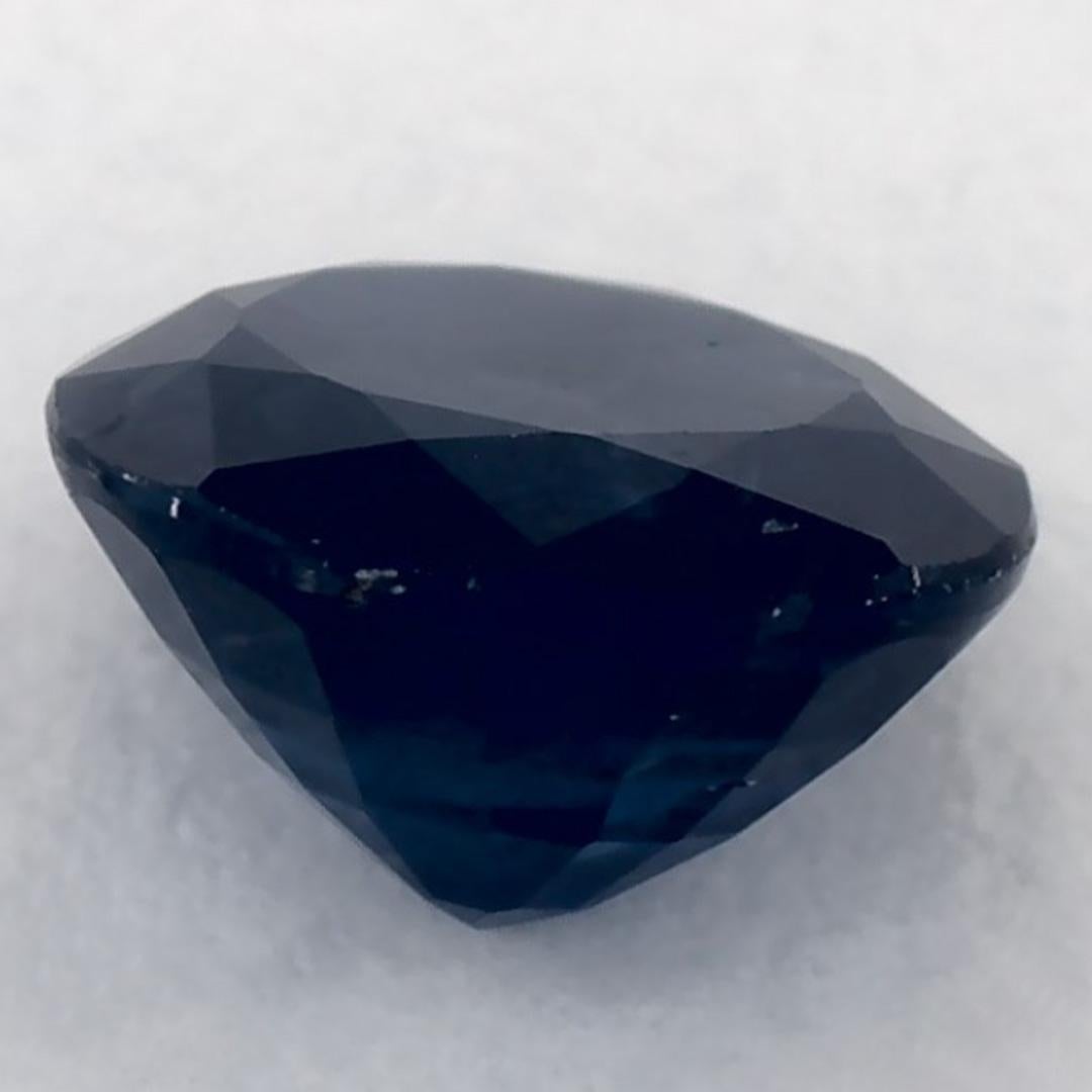 1.13 Ct Blue Sapphire Round Loose Gemstone For Sale 3
