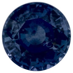 1.13 Karat Blauer runder Saphir, loser Edelstein