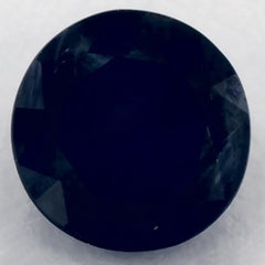 1.13 Ct Blue Sapphire Round Loose Gemstone