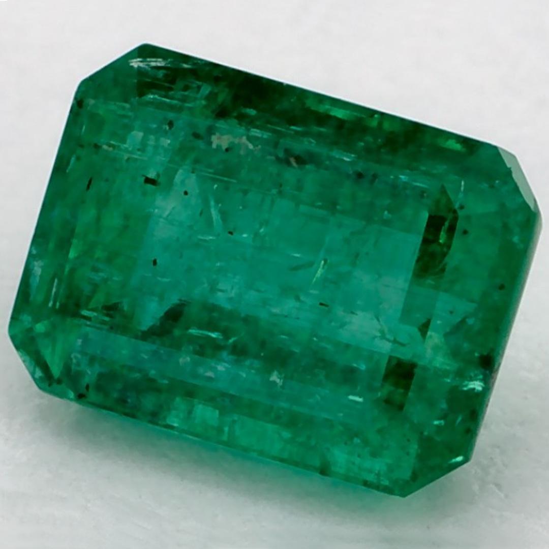 Octagon Cut 1.13 Ct Emerald Octagon Loose Gemstone For Sale