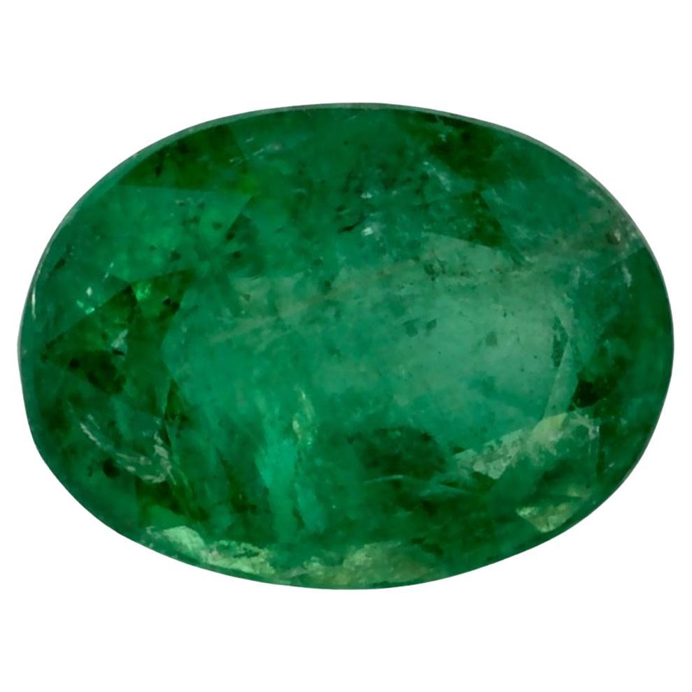 1.13 Ct Emerald Oval Loose Gemstone (pierre précieuse en vrac) en vente