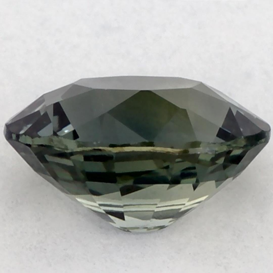 1.13 Ct Green Sapphire Oval Loose Gemstone (Saphir vert ovale en vrac) Neuf - En vente à Fort Lee, NJ