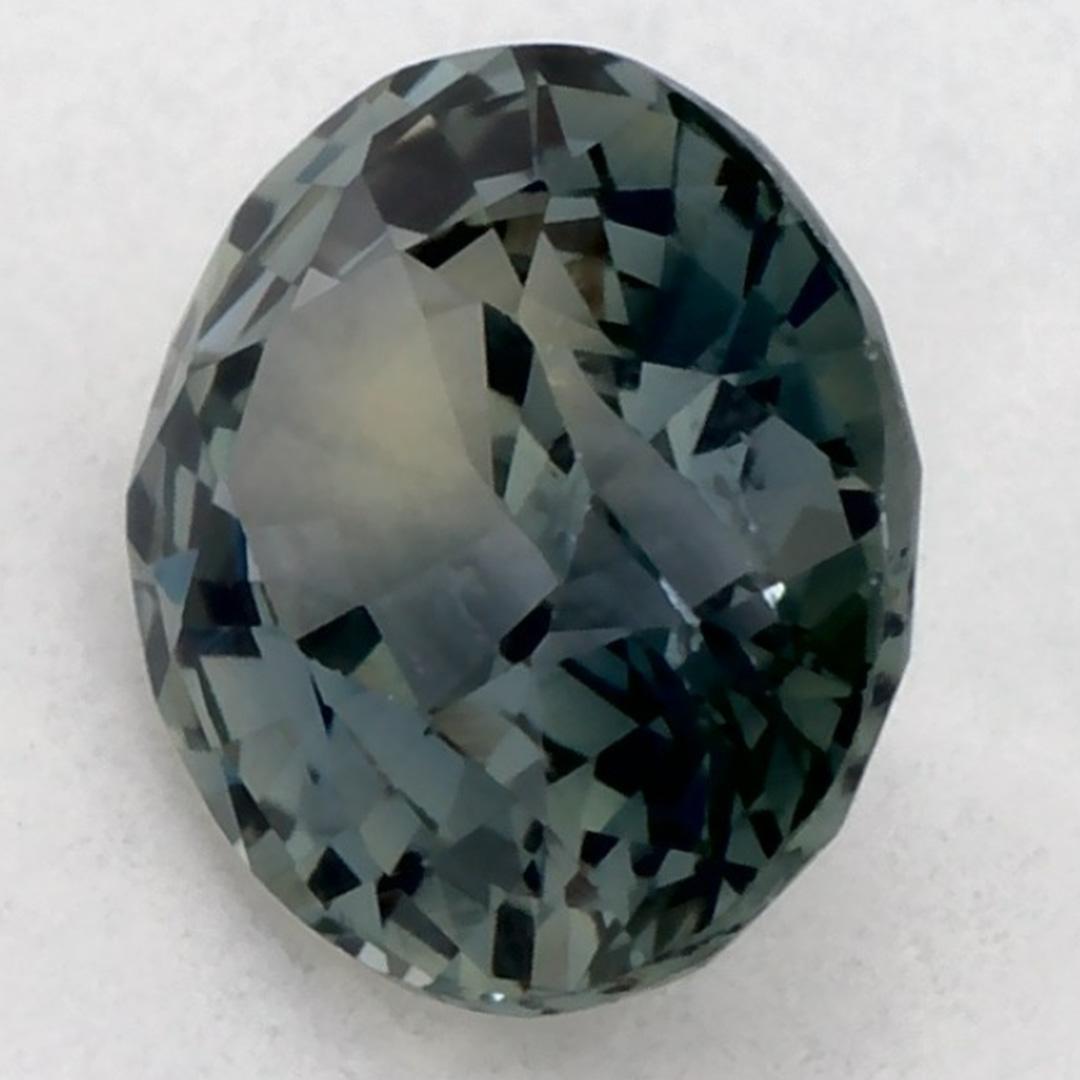 1.13 Ct Green Sapphire Oval Loose Gemstone (Saphir vert ovale en vrac) Pour femmes en vente