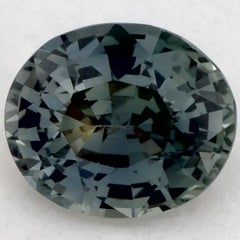 1.13 Ct Green Sapphire Oval Loose Gemstone
