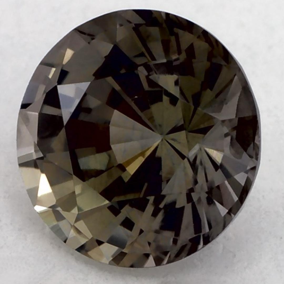 Round Cut 1.13 Ct Green Sapphire Round Loose Gemstone For Sale