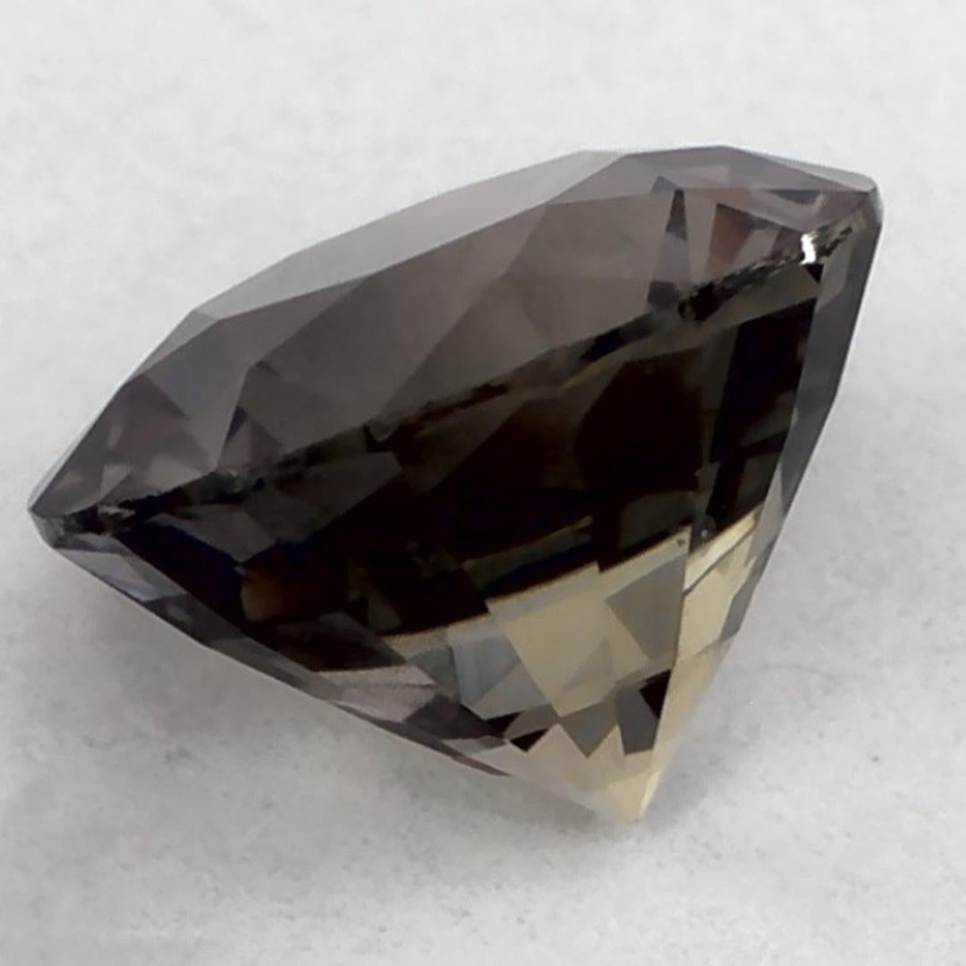 1.13 Ct Green Sapphire Round Loose Gemstone In New Condition For Sale In Fort Lee, NJ