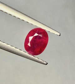 1.13 Ct No heat GIA Certificate Natural Burma Ruby Unheated Pigeon blood Color