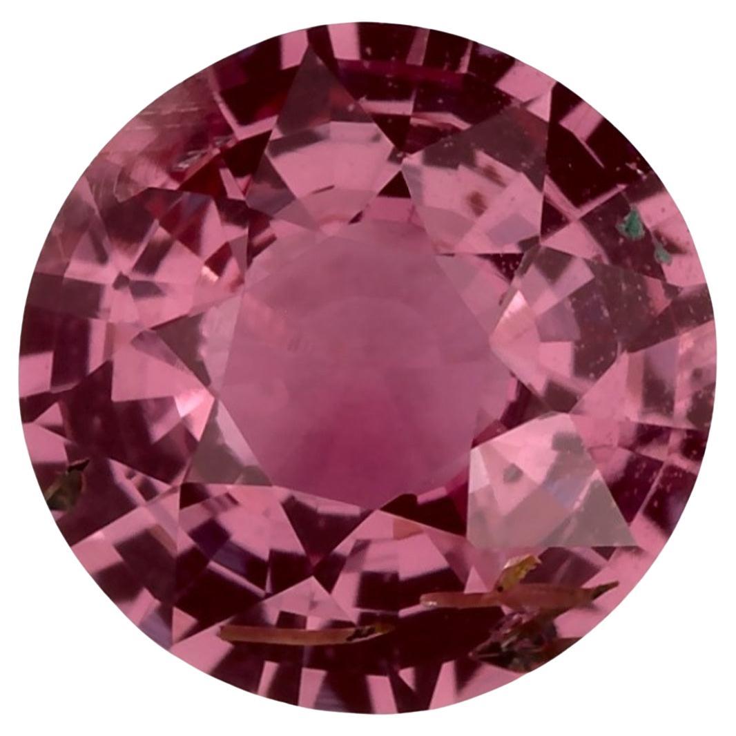 1.13 Ct Pink Sapphire Round Loose Gemstone im Angebot