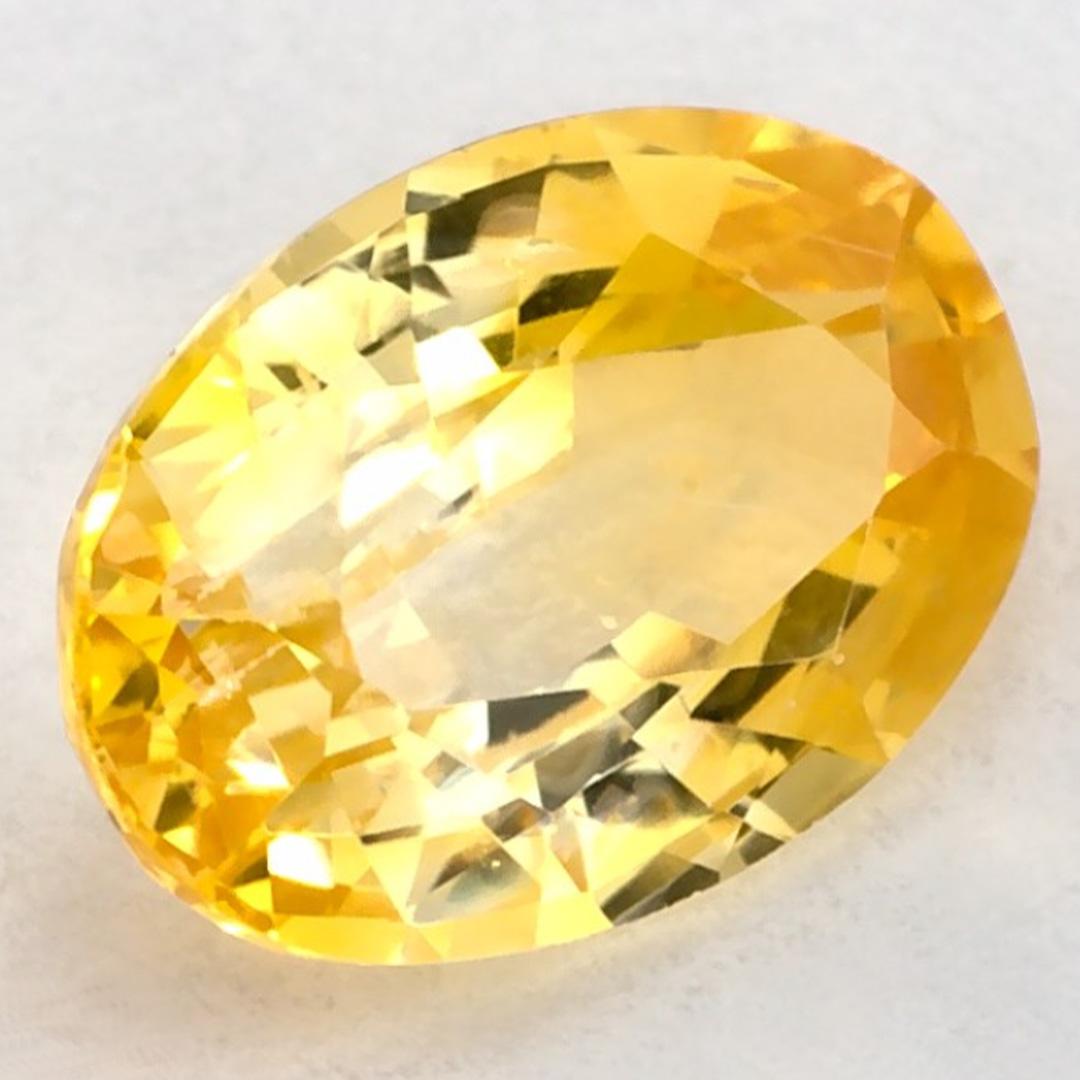 Dieser natürliche gelbe Saphir bietet Eleganz und Raffinesse. Mit seiner satten Farbsättigung und seinem präzisen Schliff ist er der perfekte Mittelpunkt für einen Verlobungsring oder ein luxuriöses Schmuckdesign.

Dieser Saphir stammt aus Sri Lanka