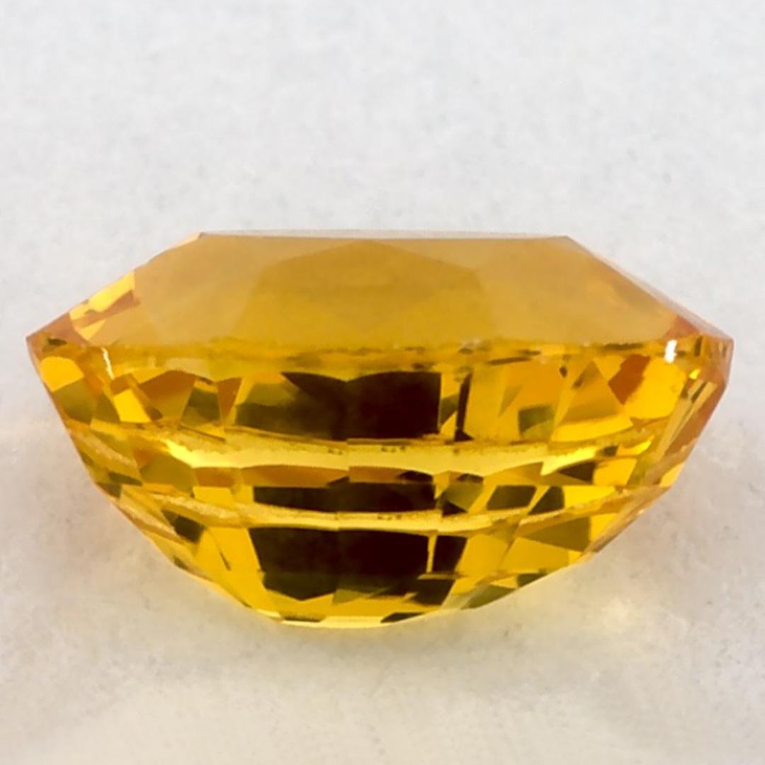 1.13 carati di zaffiro giallo ovale sfuso In condizioni Nuovo in vendita a Fort Lee, NJ