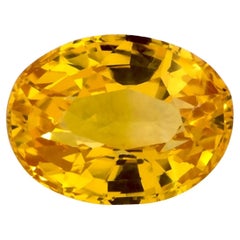 1.13 carati di zaffiro giallo ovale sfuso