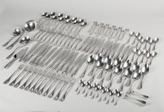 113-Piece Christofle Silver-Plated Cutlery Set Rubans