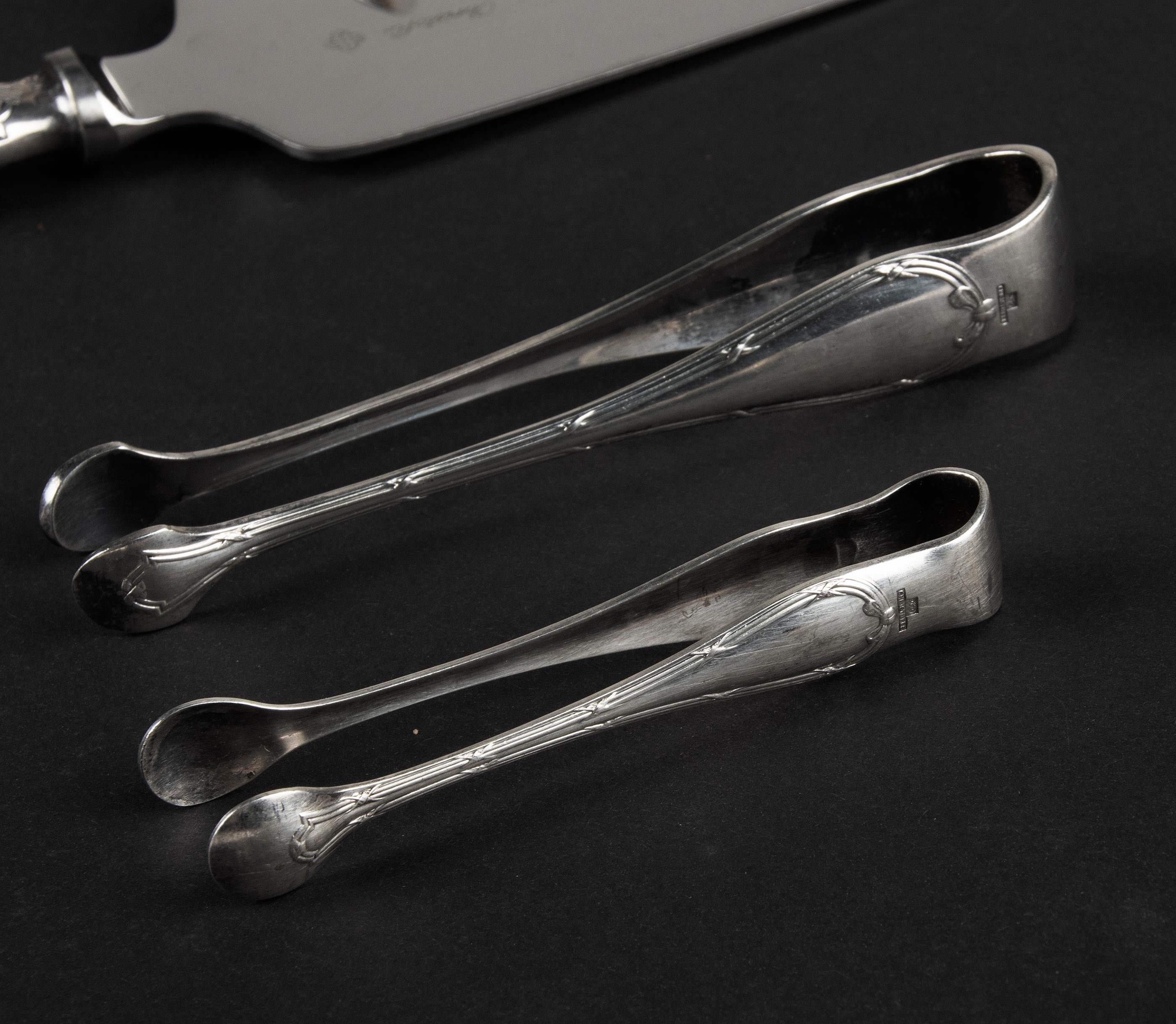 113-Piece Christofle Silver-Plated Cutlery Set Rubans 13