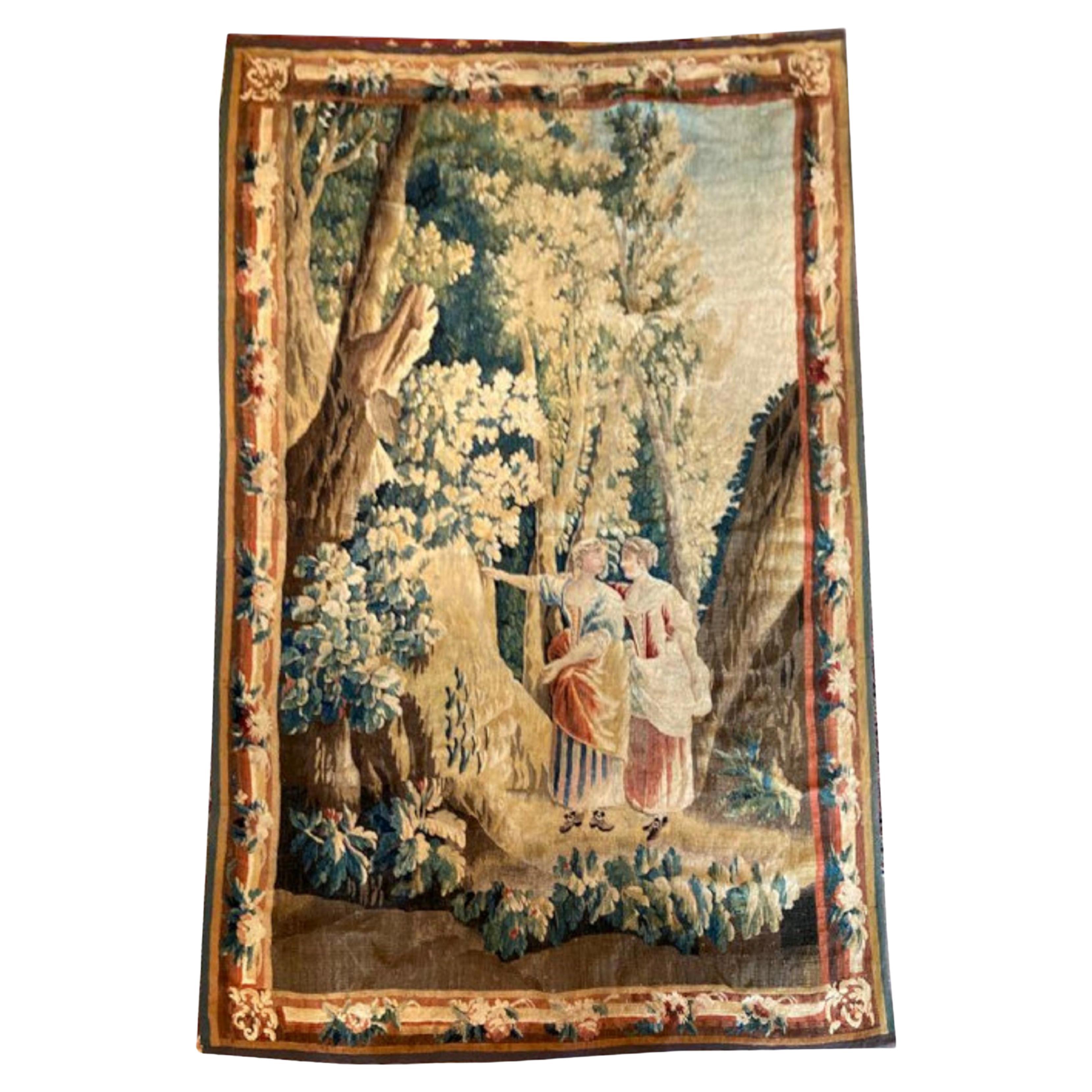 1077 18th Century Tapestry Aubusson For Sale at 1stDibs